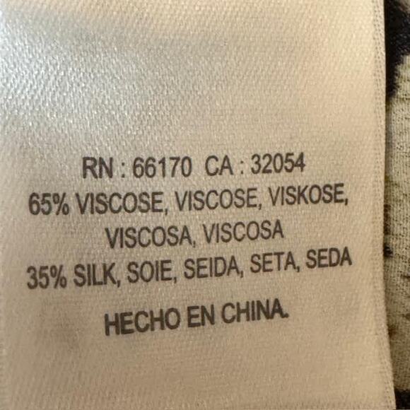 Kachel x Anthropologie Leopard Print Tie Front Blouse Top Size 4 Silk Blend - Picture 5 of 6